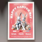 Download Happy Easter Day Card Printable PSD Template 1