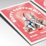 Download Happy Easter Day Card Printable PSD Template 2