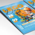 Download Lego Day Card Printable PSD Template 2