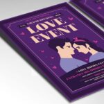 Download Love Event Couple Card Printable PSD Template 2