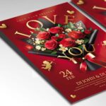 Download Love You Card Printable PSD Template 2