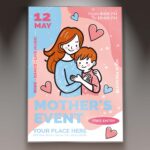 Download Mothers Day Event Card Printable PSD Template 1