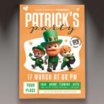 Download Patricks Party 2024 Card Printable PSD Template 1