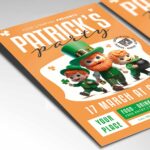 Download Patricks Party 2024 Card Printable PSD Template 2