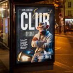 Download Club Event Card Printable PSD Template 3