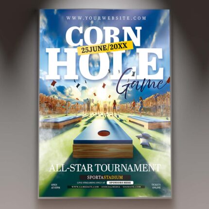 Download Cornhole Card Printable PSD Template 1