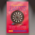 Download Darts Competition Card Printable PSD Template 1