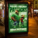 Download Happy Patricks Party Bears Card Printable PSD Template 3