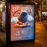 Download Rugby Game Card Printable PSD Template 3