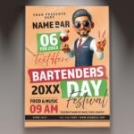 Download Bartenders Event 2025 Card Printable PSD Template 1
