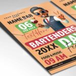 Download Bartenders Event 2025 Card Printable PSD Template 2