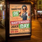 Download Bartenders Event 2025 Card Printable PSD Template 3