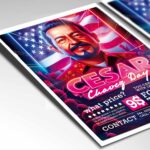 Download Cesar Chavez Day Card Printable PSD Template 2