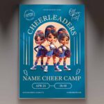 Download Cheerleaders Card Printable PSD Template 1