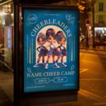 Download Cheerleaders Card Printable PSD Template 3