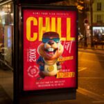 Download Chill Out Club Party Card Printable PSD Template 3