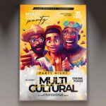 Download Multicultural Fest Card Printable PSD Template 1