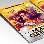 Download Multicultural Fest Card Printable PSD Template 2