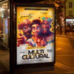 Download Multicultural Fest Card Printable PSD Template 3