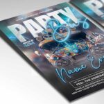 Download Party Bus Event Card Printable PSD Template 2