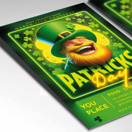 Download Patricks Day 2025 Card Printable PSD Template 2