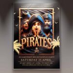 Download Pirates Card Printable PSD Template 1