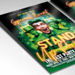 Download Stand Up Party Card Printable PSD Template 2