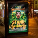 Download Stand Up Party Card Printable PSD Template 3
