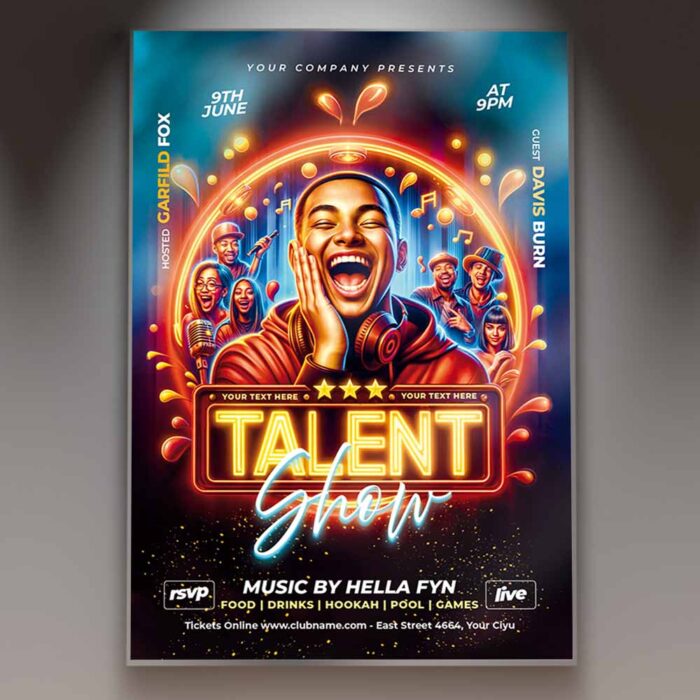 Download Stand Up Comedy Flyer - PSD Template | PSDmarket