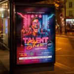 Download Talent Show Event Card Printable PSD Template 3