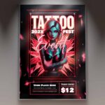 Download Tattoo Fest Card Printable PSD Template 1