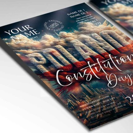 Download 3 May Constitution Day Poland Card Printable PSD Template 2
