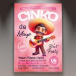 Download Cinco De Mayo Card Printable PSD Template 1