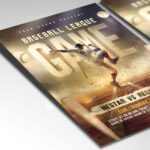 Download Baseball Game 2024 Card Printable PSD Template 2
