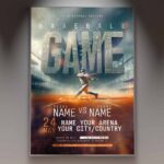 Download Baseball Game Card Printable PSD Template 1