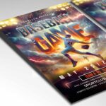 Download Baseball Game Event Card Printable PSD Template 2