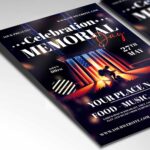 Download Celebration Memorial Day Card Printable PSD Template 2