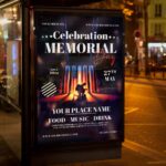 Download Celebration Memorial Day Card Printable PSD Template 3