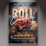 Download Crawfish Boil Card Printable PSD Template 1