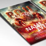 Download Crawfish Boil Event Card Printable PSD Template 2