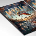 Download Malaria Day Card Printable PSD Template 2