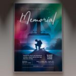 Download Memorial Day 2024 Card Printable PSD Template 1