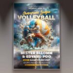 Download Volleyball Event Card Printable PSD Template 1