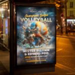 Download Volleyball Event Card Printable PSD Template 3