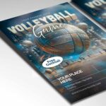 Download Volleyball Game Card Printable PSD Template 2
