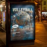 Download Volleyball Game Card Printable PSD Template 3