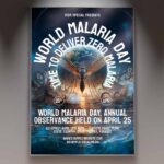 Download World Malaria Day Event Card Printable PSD Template 1