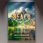 Download Beach Vibe Card Printable PSD Template 1