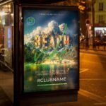 Download Beach Vibe Card Printable PSD Template 3