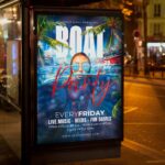 Download Boat Club Party Card Printable PSD Template 3